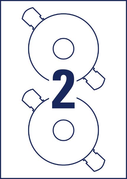 Etikett AVERY Classic size CD 50st/fp Etikett AVERY Classic size CD 50st/fp