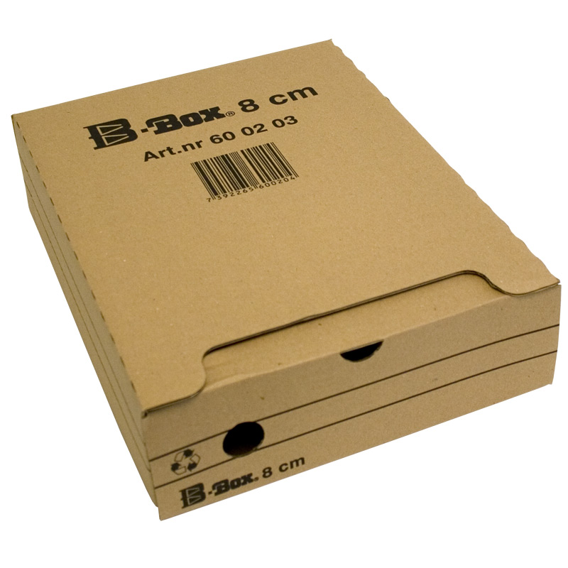 Arkivbox B-Box 8cm Brun