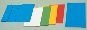  Kartongmapp med 3 klaffar A4, grön 