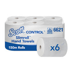 Handduk Scott Controll på rulle, 6x165m/fp