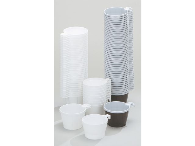 Kaffekopp plast 21cl vit 50/FP