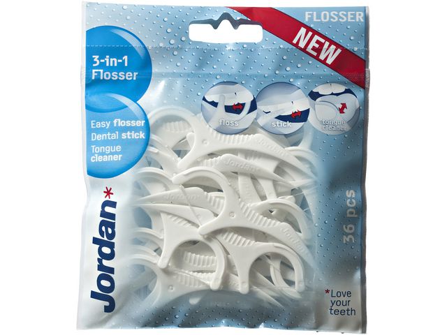 Tandtråd JORDAN 3-in-1 Flosser 36/FP