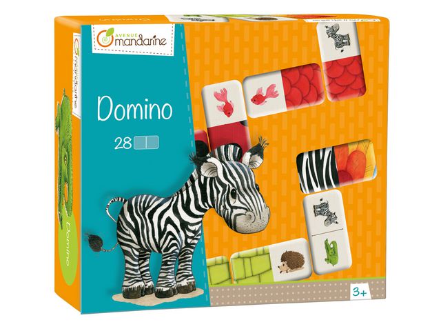 Spel Domino Djur med textur