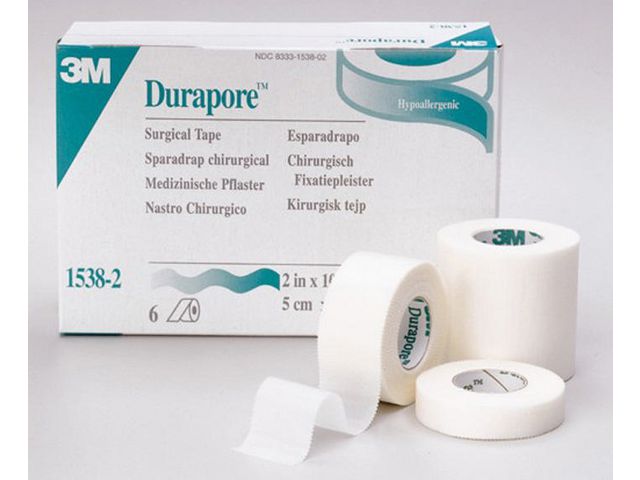 Durapore Vit u hållare 2,5cmx9,1m 12/FP