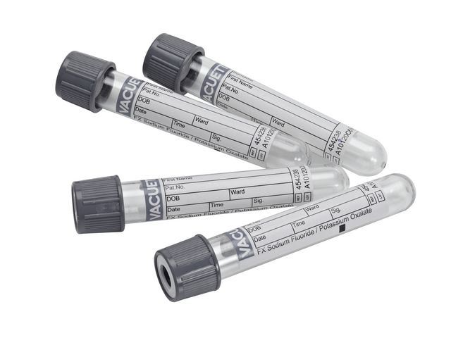 Provrör VACUETTE grå Glukos 5/2ml 50/FP