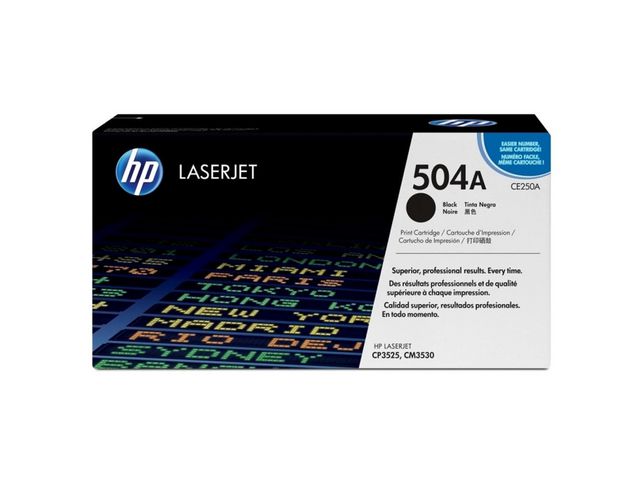 Toner HP CE250A 504A 5K Svart