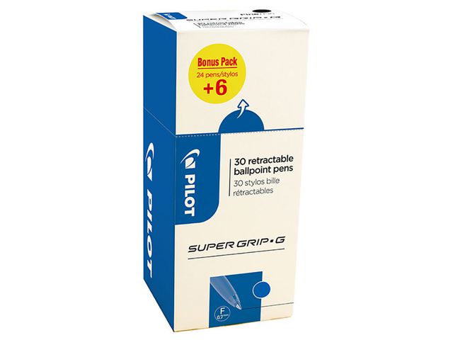 Kulpenna PILOT Super Grip F 24+6 blå