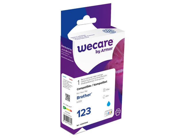 Bläckpatron WECARE BROTHER LC123C Cyan
