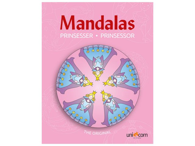 Målarbok Mandalas Prinsessor
