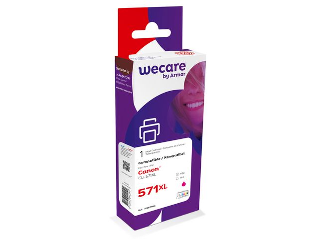 Bläckpatron WECARE CANON CLi-571XL M