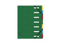  Sorteringsmapp EXACOMPTA 7-flik grn 