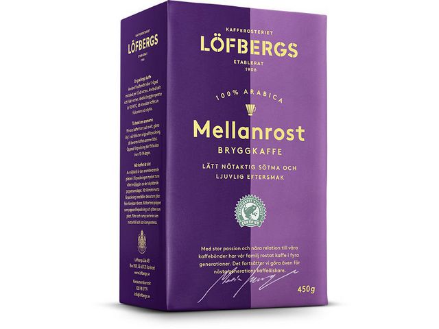 Kaffe LÖFBERGS mellanrost brygg RA 450g