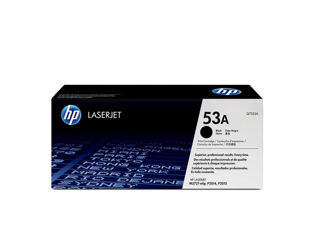 Toner HP Q7553A 53A 3K Svart