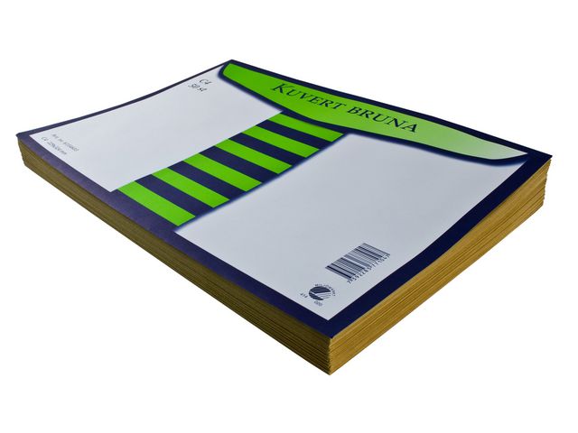Kuvert konsument fp C4 brun 6/FP