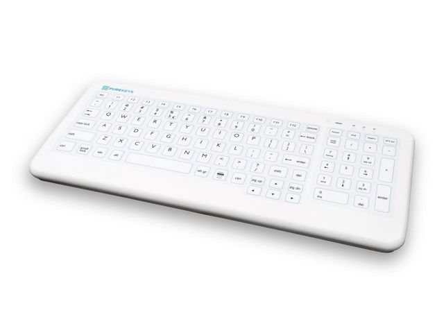 Tangentbord PUREKEYS kabel vit