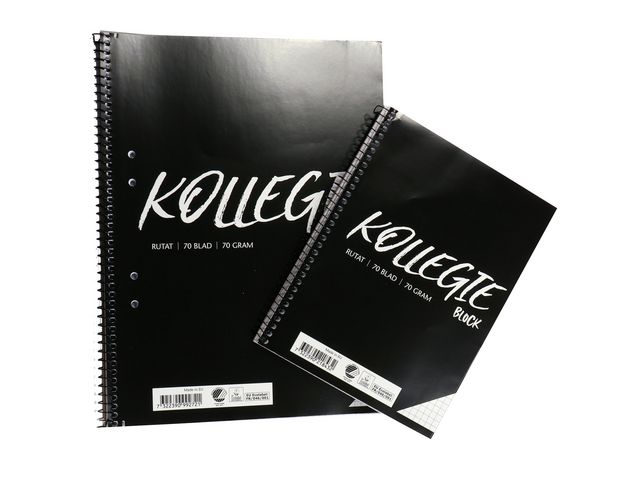 Kollegieblock A5 70g 70 bl rutat ohålat