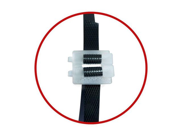 Spänne till 12mm packband vit 1000/fp