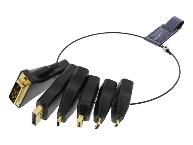 Adapterring DELTACO HDMI-AR2 6-1 svart