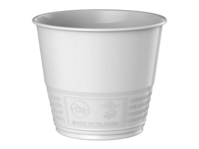 Plastbägare Insats Combi 21cl vit 80/FP