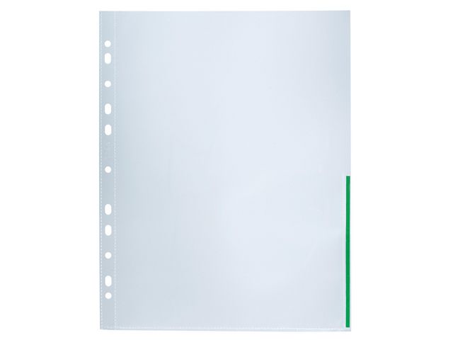 Plastficka sig BANTEX A4 0,12 grö 100/FP