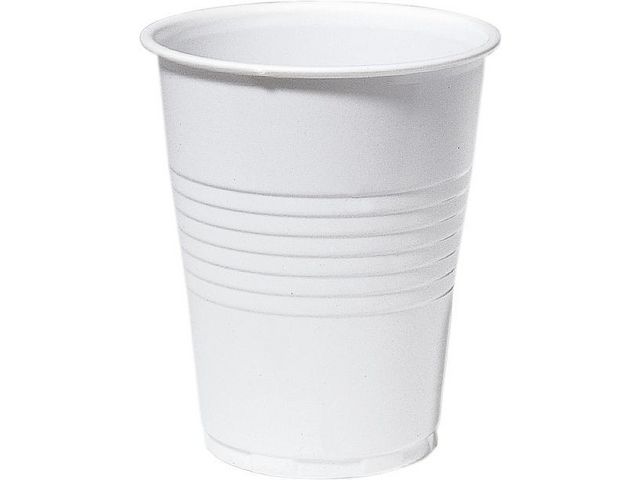 Plastbägare DUNI 21cl vit 100/FP