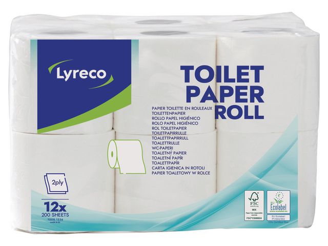 Toalettpapper LYRECO 22m 12/FP