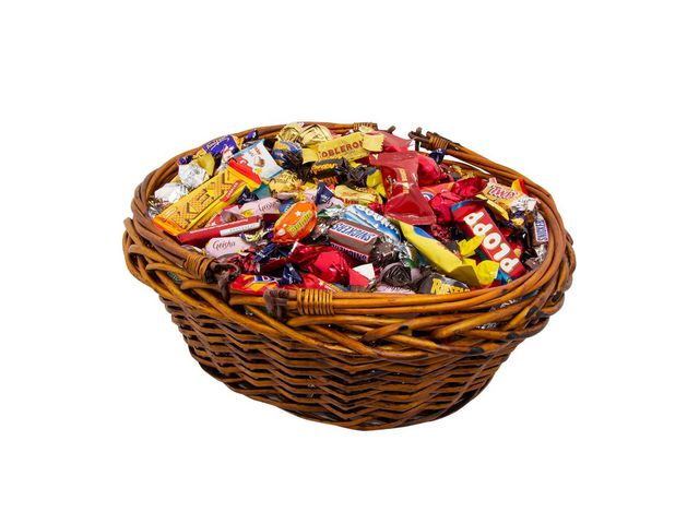 Korg med inslaget godis 3500g
