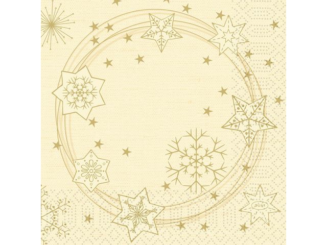 Servett DUNI Star cre 3lag 33X33cm 50/fp