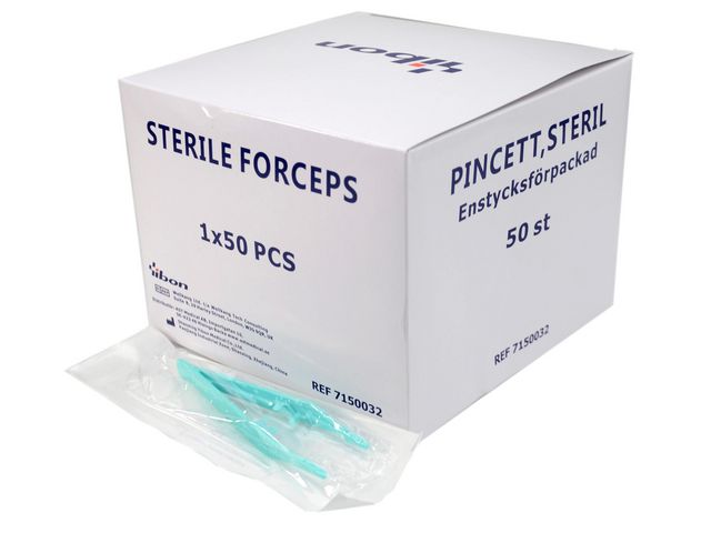 Pincett plast steril grön 50/fp