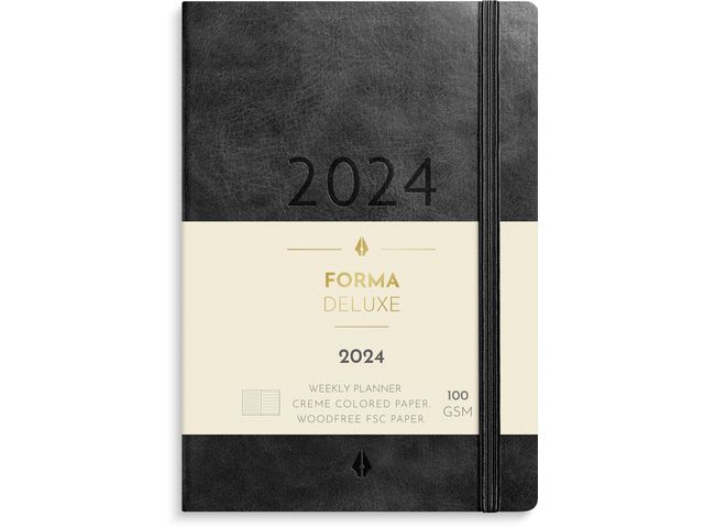 Liten Veckokal. Forma Deluxe svart- 5963