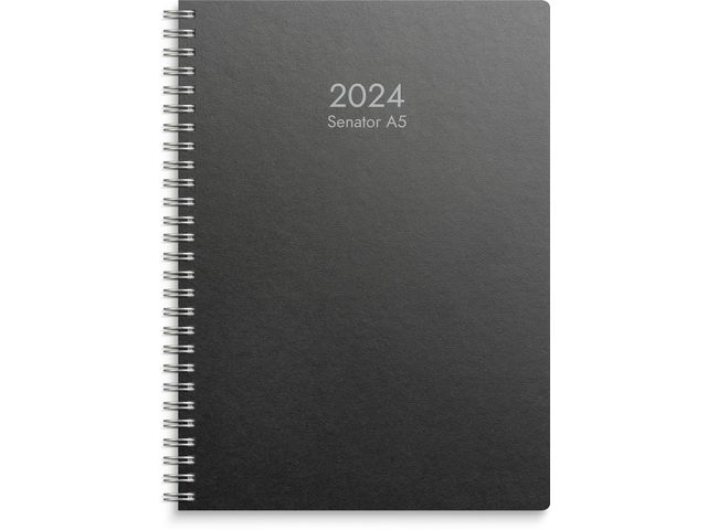 Kalender Senator A5 Eco Line svart- 5160