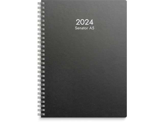 Kalender Senator A5 Refill svart - 1210