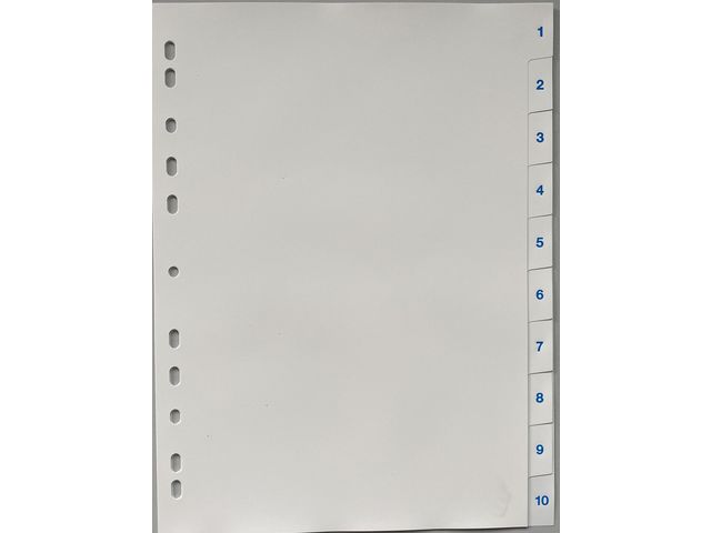 Plastregister LYRECO A4 PP 10-flik vit