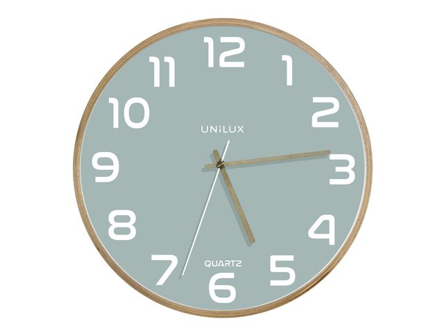 Väggur UNILUX Baltic Ø31,5 cm grön