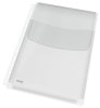 Plastficka A4 PVC 0,17mm med blg & klaff 5st/fp