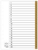 Register plastflik 1-20 brun 10/fp