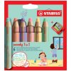 STABILO Woody Pastell Med Pennvssare 6 Pack