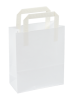 Pappersbrkasse 320x140x420mm Vit med tryck 2-sidor platta handtag