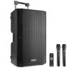 Vonyx VSA700 ABS 15" mobil hgtalare med Bluetooth och 2 x trdlsa handmikrofoner