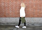 KOZO Laptop Sleeve med Handtag Olive