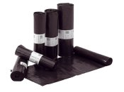 Plasts�ck 160L, svart, 60my LD 10st/rl