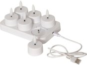 V�rmeljus STAR T Flamme LED m/laddare