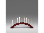 Elljusstake 9 ljus 49x26cm tr rd