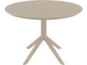 Bord SIESTA Sky runt 105cm taupe