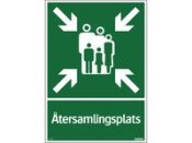 Skylt tersamlingsplats 297x420mm