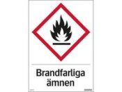 Skylt Brandfarliga mnen 210x297mm