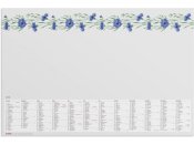 Kalender Skrivunderlgg Blomster 2026