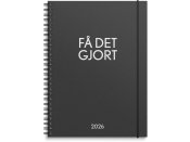 Kalender F det gjort 2026 svart