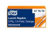 Servett TORK Lunch 3-lags orange 150/fp