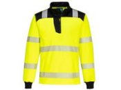 Sweatshirt PW3 Hi-Vis 1/4 Zip gul 2XL